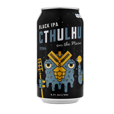 Kaiju Cthulhu on the Moon Black IPA