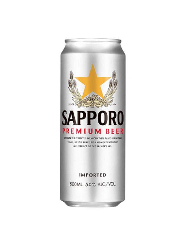 Sapporo 500ml Cans