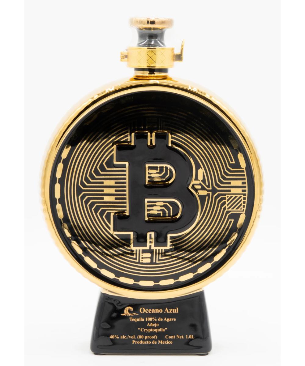 Oceano Azul Bitcoin Cryptoquila Anejo Tequila 1L
