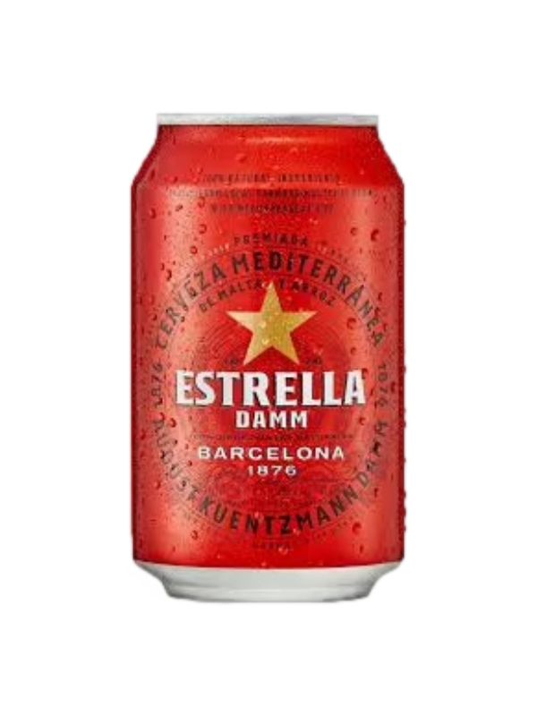 Estrella Damm Cans