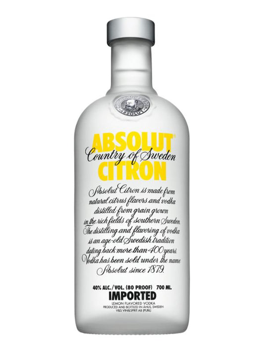 Absolut Citron Vodka 700ml