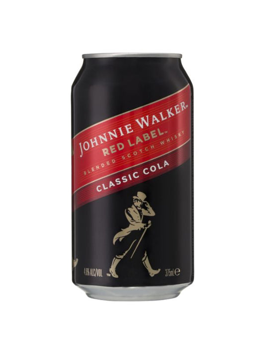 Johnnie Walker Red Label & Cola Cans 375mL
