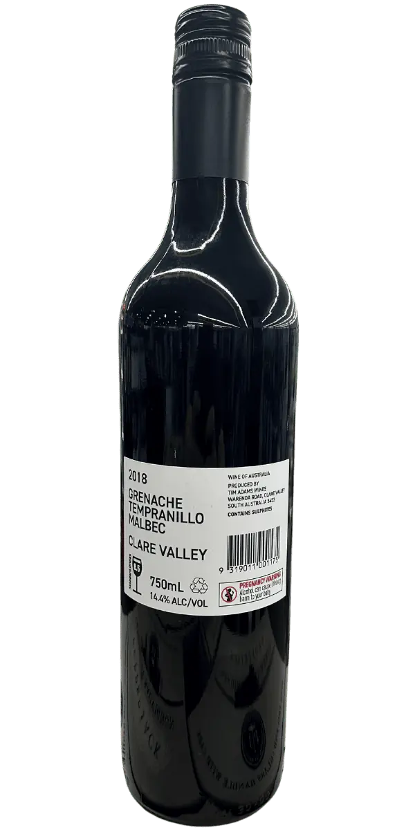 Tim Adams Grenache Tempranillo Malbec Cleanskin