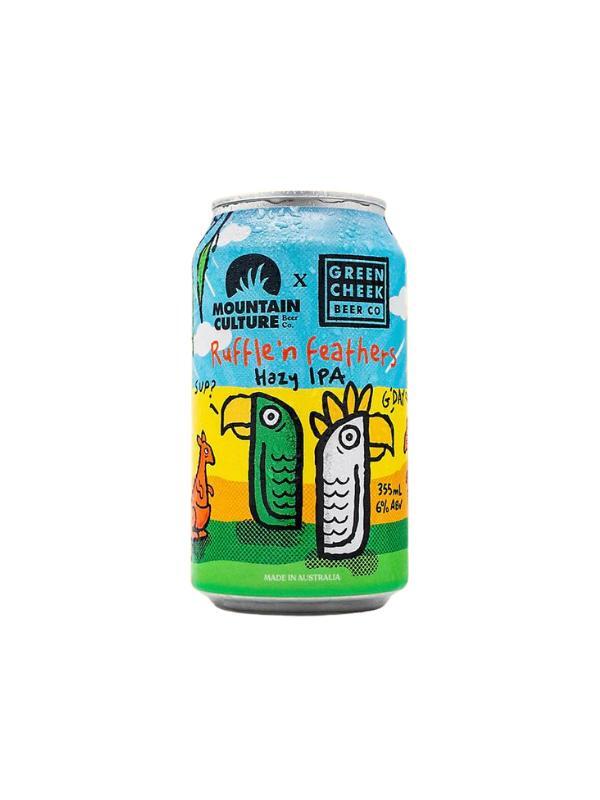 Mountain Culture x Green Cheek Ruffle'n Feathers Hazy IPA