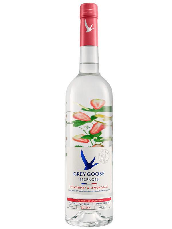 Grey Goose Essences Strawberry & Lemongrass Flavoured Premium French Vodka 700mL