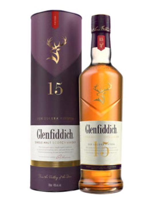 Glenfiddich 15YO Single Malt Scotch Whisky