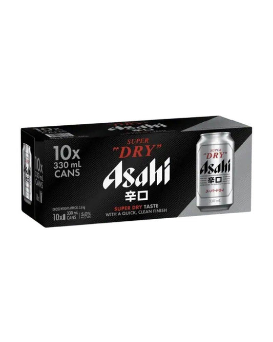 Asahi Super Dry Cans 10 Pack
