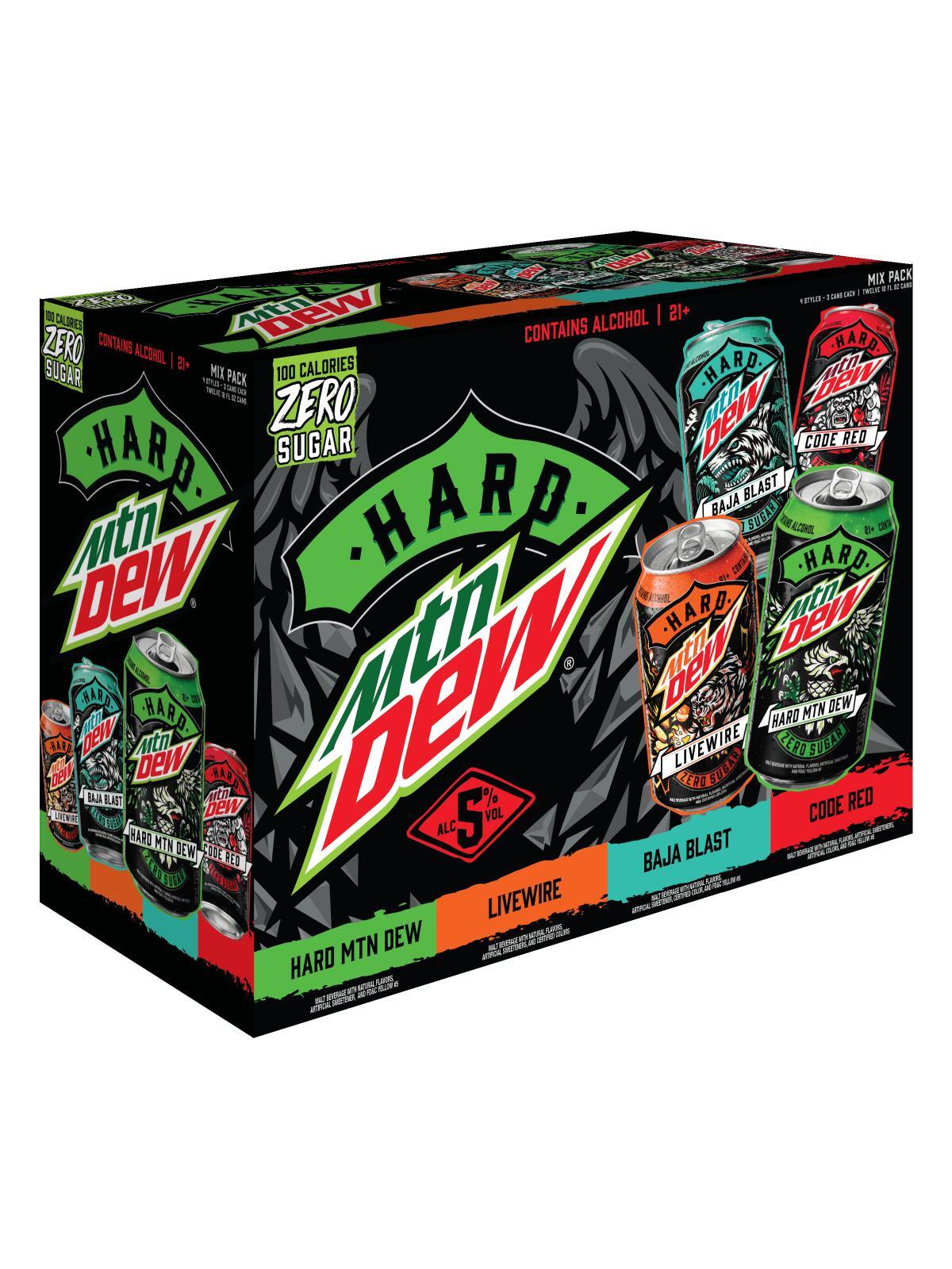 Hard Mountain Dew (Hrd Mtn Dew) Variety Pack 12pk