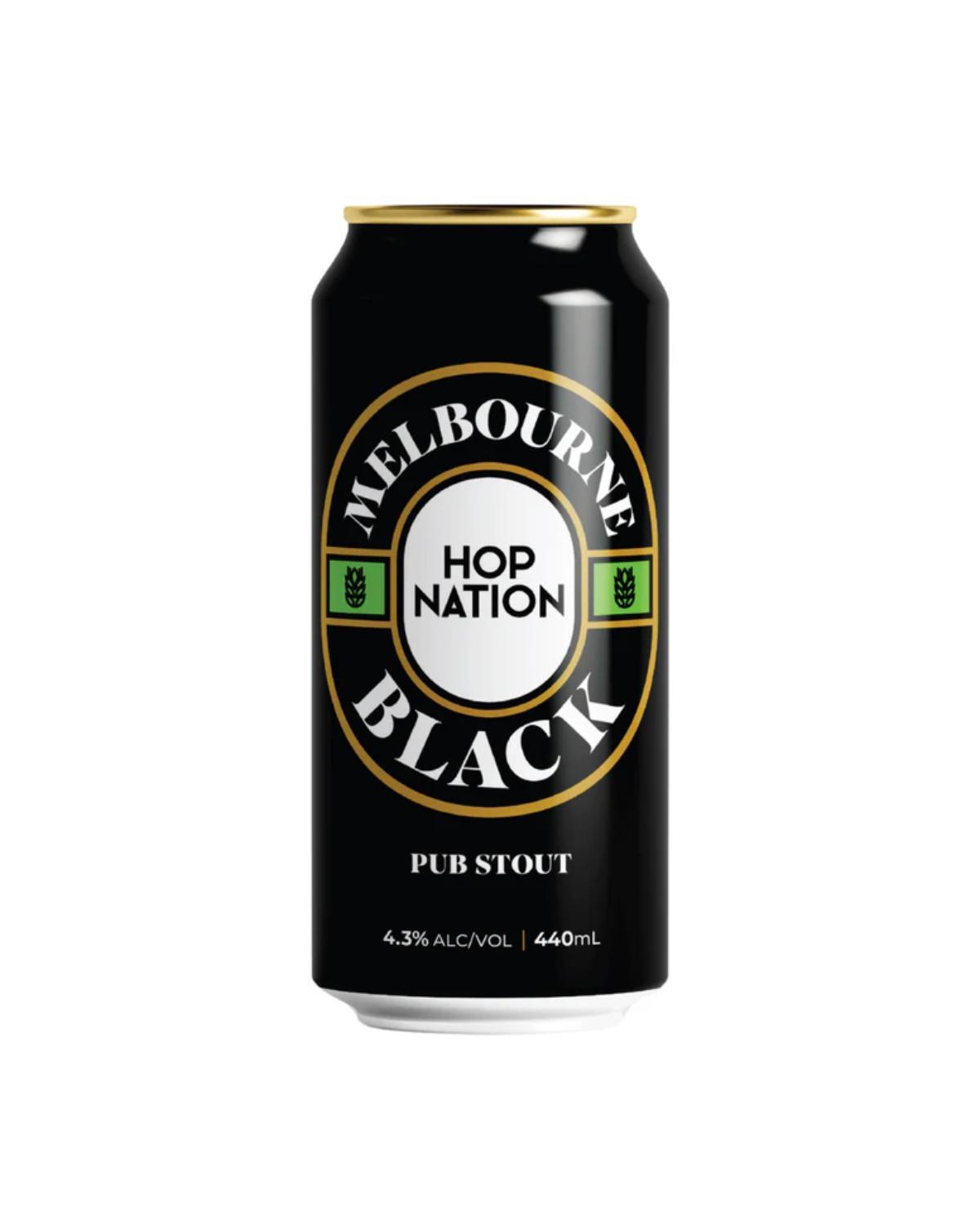 Hop Nation Melbourne Black Pub Stout 440ml