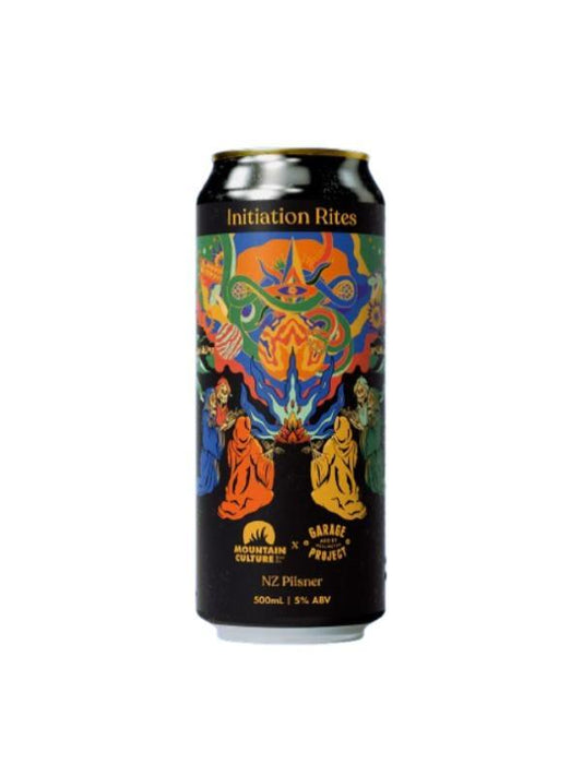 Mountain Culture x Garage Project Initiation Rites NZ Pilsner