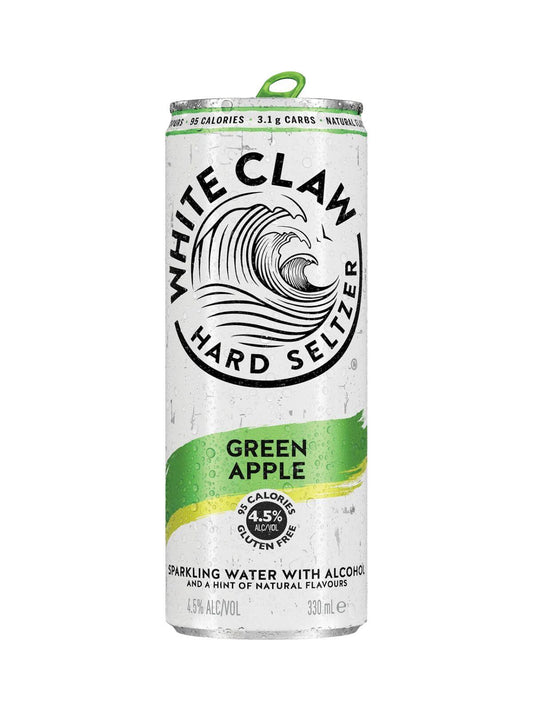 White Claw Green Apple Seltzer Cans