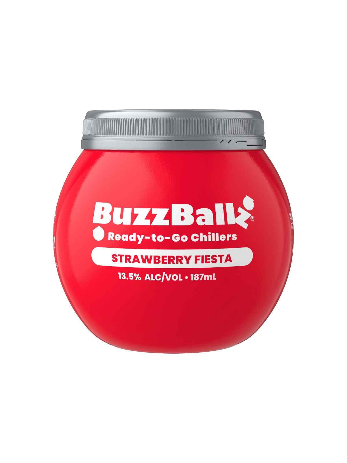 BuzzBallz Ready-to-Go Chiller Strawberry Fiesta 187ml